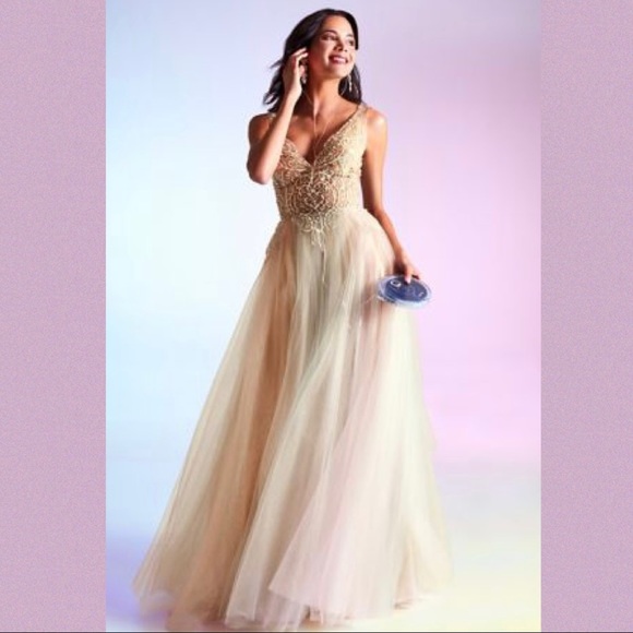 Terani Couture Dresses & Skirts - GLAMOUR by TERANI COUTURE beaded tulle gown | 8